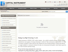Tablet Screenshot of capitalinstrument.com